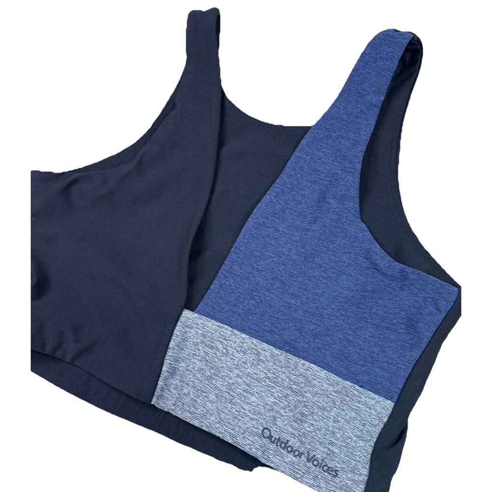 Outdoor Voices Sports Bra TechSweat All Time‎ Crop Top Longline Women Sz L